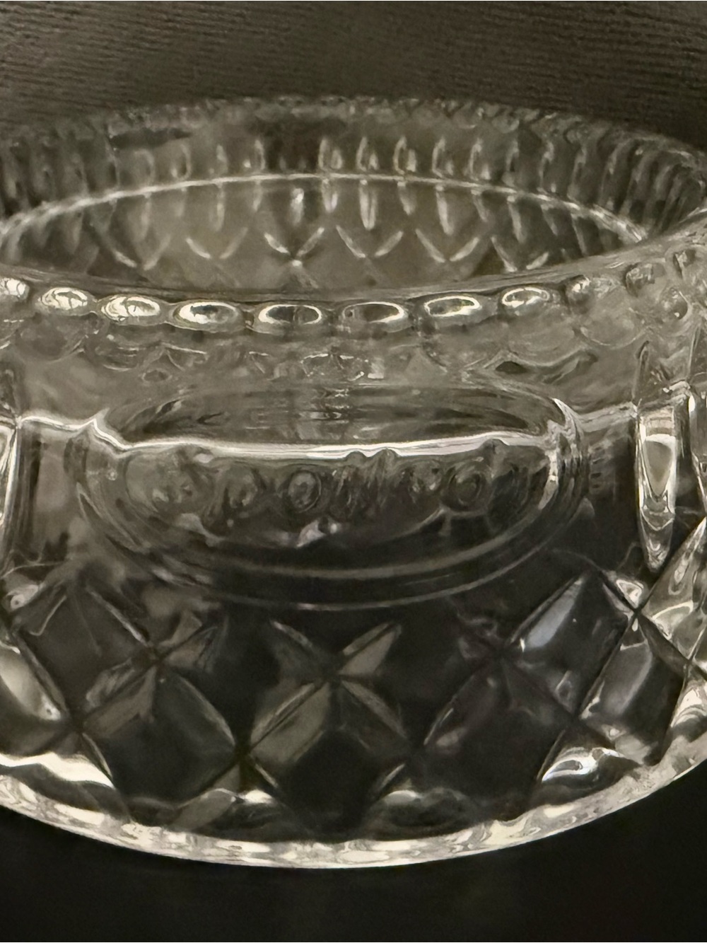 Spoiled Clear Crystal Faceted Pet Bowl - Picture 8 of 8